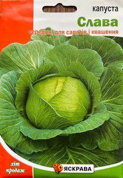 Капуста білокачанна Слава 10 г 2807 фото